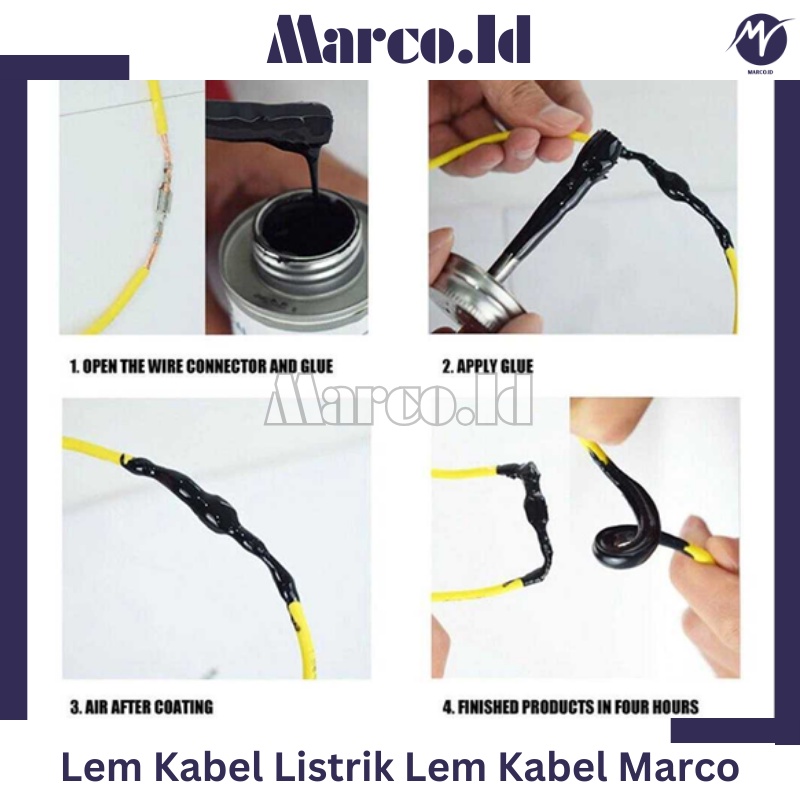Lem Kabel Tempel Dinding Listrik Bakar Listrik Anti Air Cair Lindungi Kabel Listrik Dari Suhu Tinggi