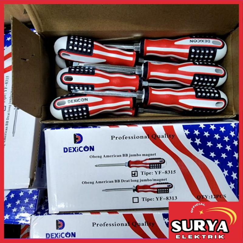 Obeng Min / Plus Balik DEXICON Amerika Screwdriver Original