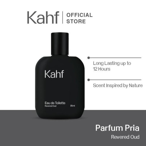 Kahf Revered Oud Eau De Toilette (Hitam) Parfum Pria 35 ml