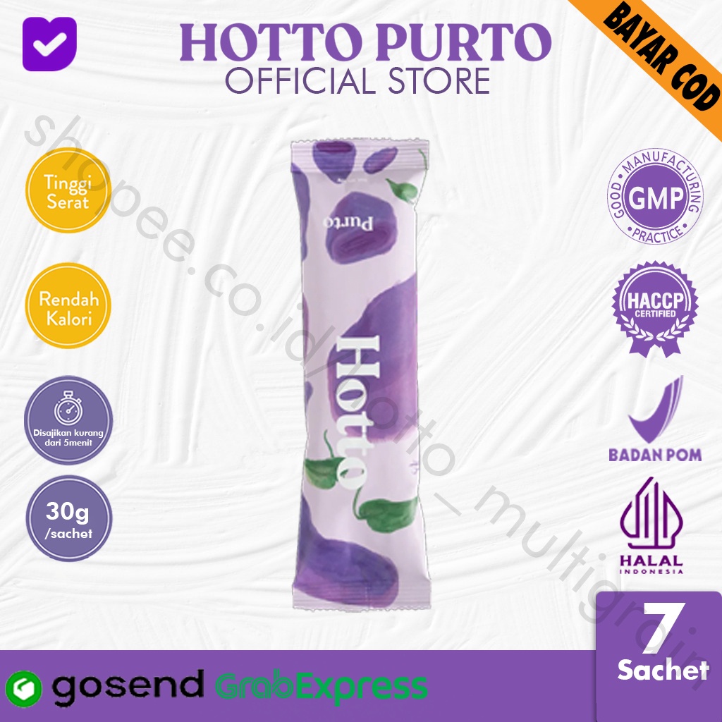 

Hotto Purto Multigrain with Purple Potato 7 Sachet kartika2411 jakarta