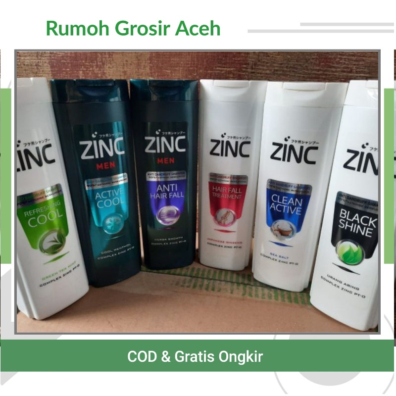 {ACEH} ZINC SHAMPOO 340ML  Botol Besar Murah RANDOM