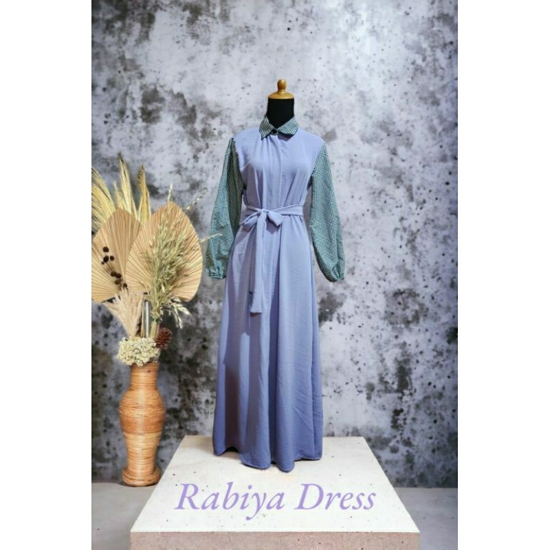 Rabiya Dress//Gamis Remaja Cringkle Square//Gamis kekinian//Gamis maxy terbaru//Outfit kondangan//Gamis simpel//Dress korean style