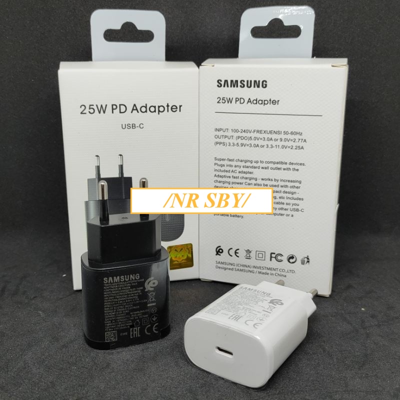 Adaptor Charger 25W USB C ORIGINAL SUPER Fast Charging Samsung S21 S21+ S1 Ultra S20 S20+ S20 Ultra