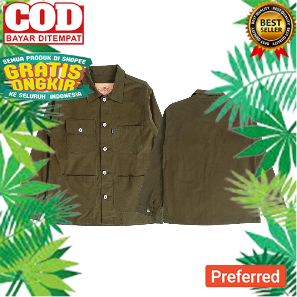 ETERNALWORKS CRONOS GREEN FIELD JACKET - PARKA JAKET - JAKET CANVAS// JAKET MODEL BARU TERMURAH KERE