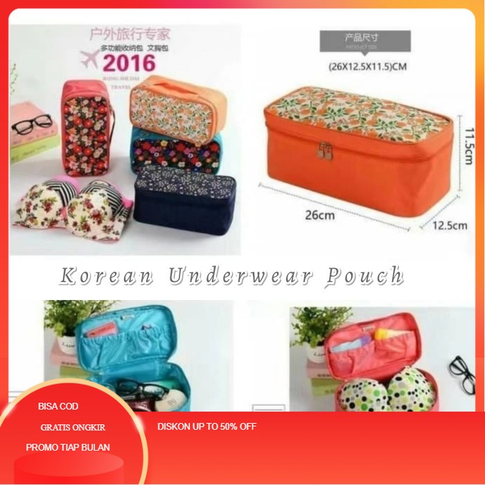 Bra Organizer / Toiletries Pouch / Tas Pakaian Dalam - Tosca