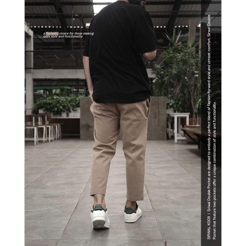 (TOPI GANTENG)Samase Sirwal Ankle Pants K009 Twill Stretch