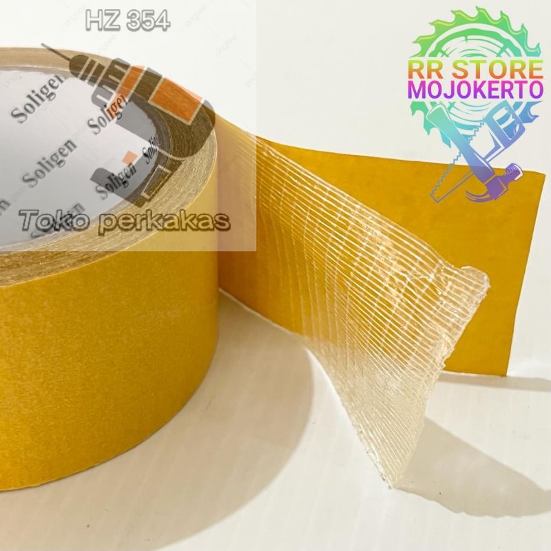 

Solatip Double Tape Kain Dua Sisi / Double tape Mesh 5M kain tanpa bekas
