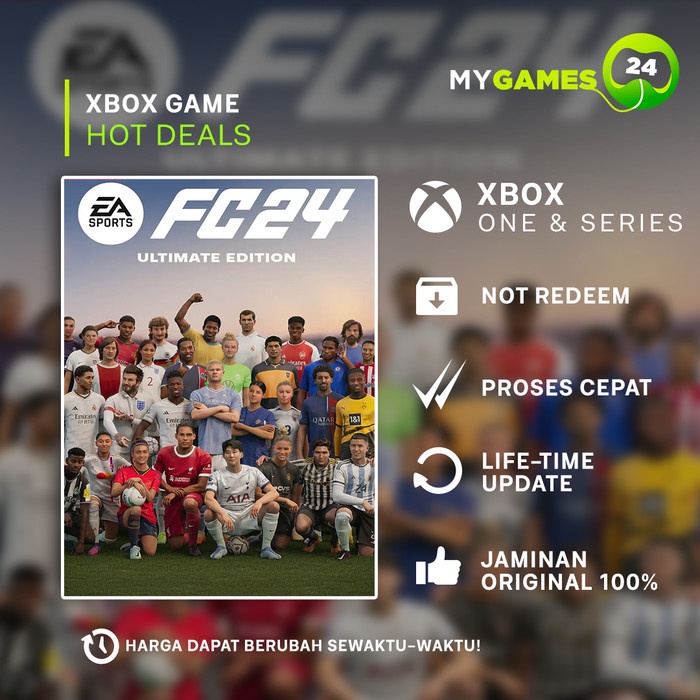 MURAH-  EA SPORTS FC 24 Xbox One Series X|S game - CODE STANDAR- 1.2.23