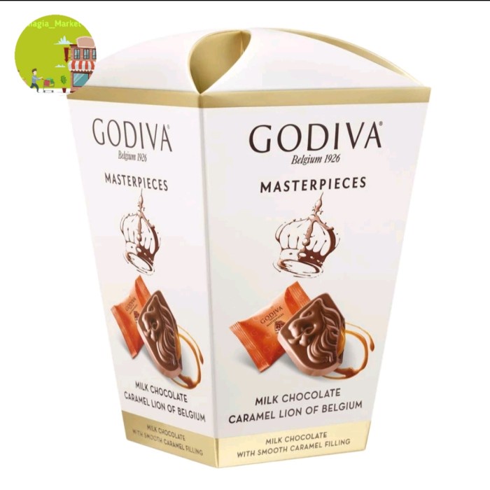 

Godiva Masterpiece Milk Chocolate Caramel Lion 100gr Of Belgium