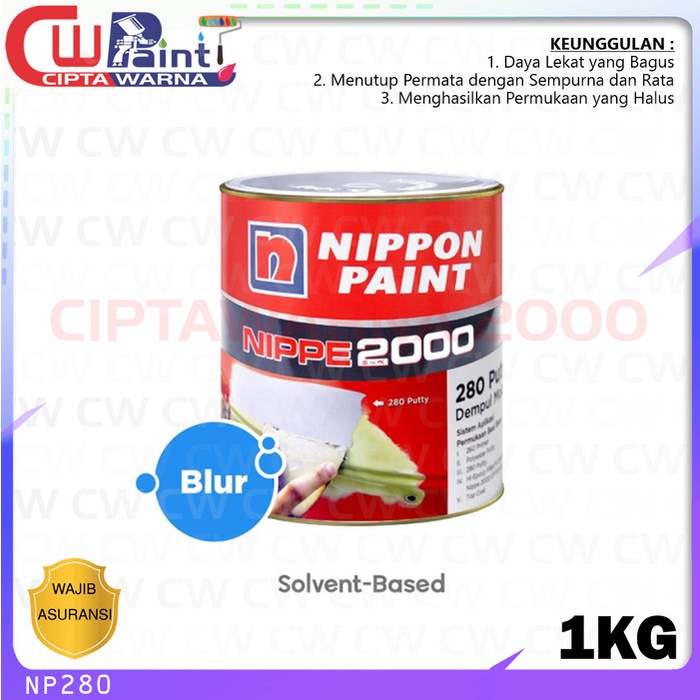 Nippon Nippe 2000 280 Putty Plamir Duco Cat Dempul Mobil 1 Kg - NIPSEA - CWK