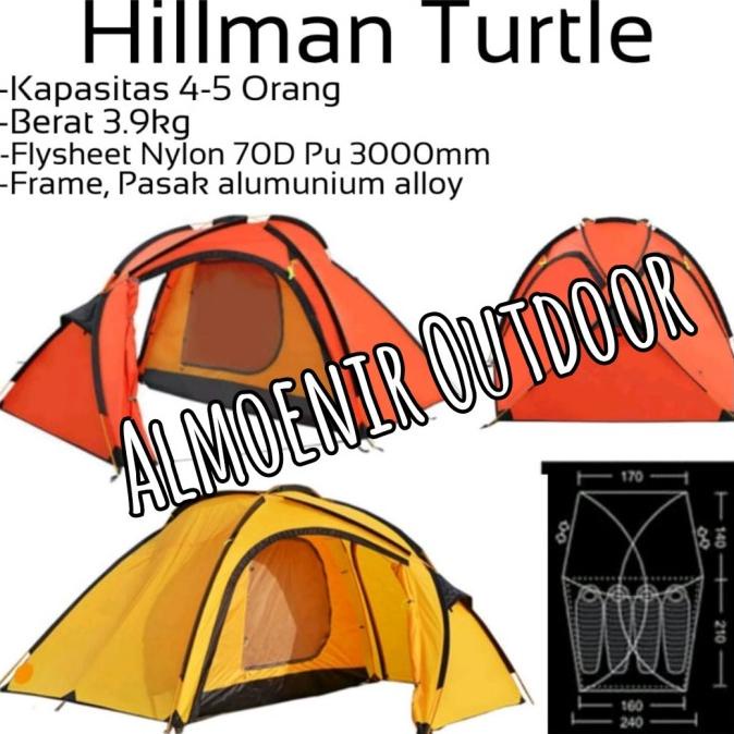tenda hilman turtle 4-5 person not TNF Hillerbeg Mar Vaude