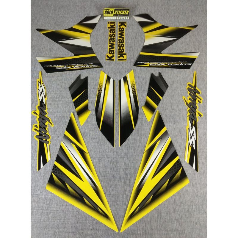 Striping Lis Sticker Standar Ori Kawasaki ninja Ss 2013 Striping NinjaSs 2013 Ninja Ss 2013 Kuning