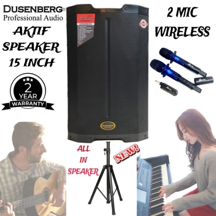 Agen Sound DUSENBERG Aktif 15 Inch Speaker Keyboard, Gitar, Karaoke