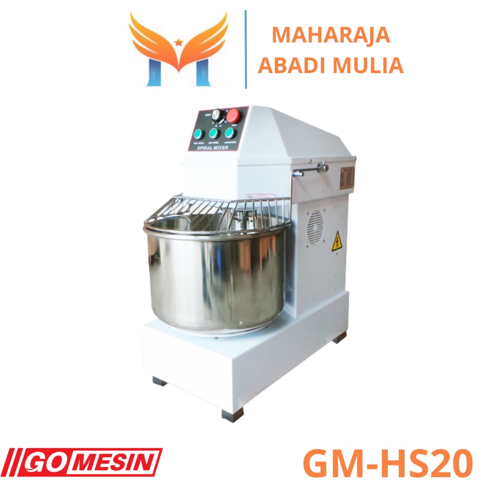 Spiral Mixer 20 Liter Gomesin Gm-Hs20 Mixer Spiral Roti 20 Liter