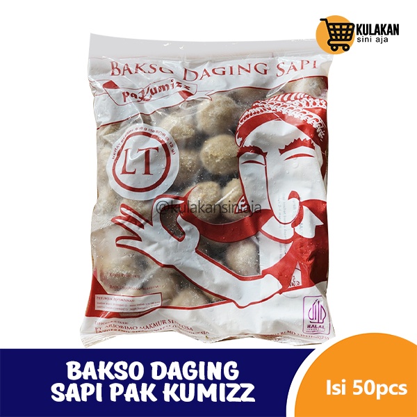 

Bakso Daging Sapi Pak Kumizz Isi 50pcs