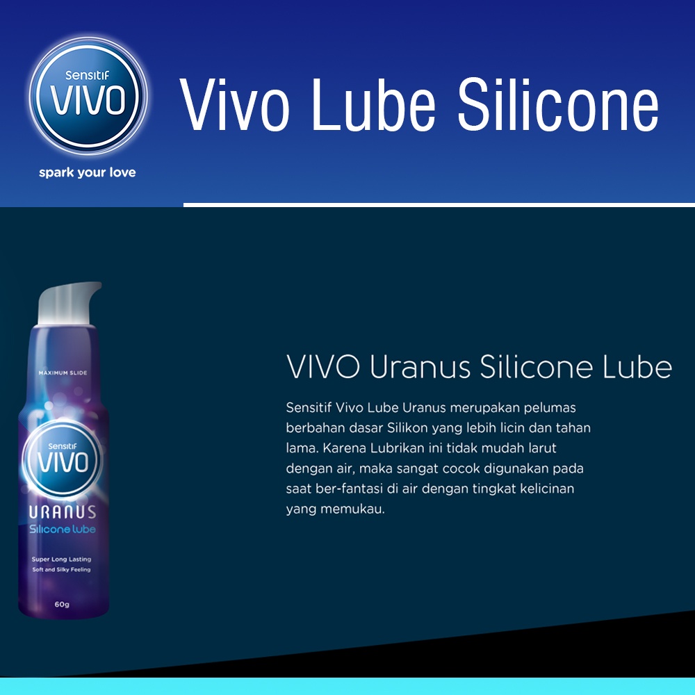 Promo Vivo Lubricant Uranus Silikon Pelumas Vagina Aman - Pelicin Mrpp