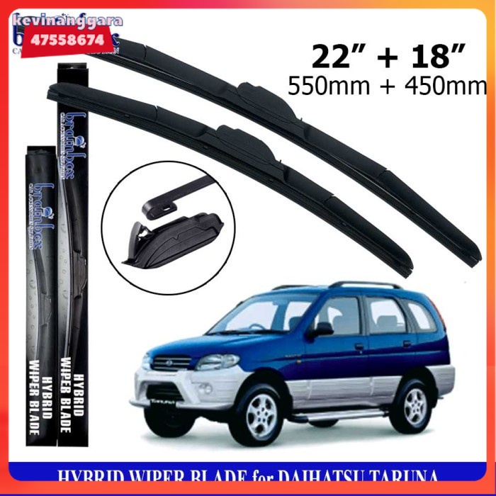 HIGH QUALITY Hybrid Wiper Blade Daihatsu Taruna Wiper Kaca Mobil Karet