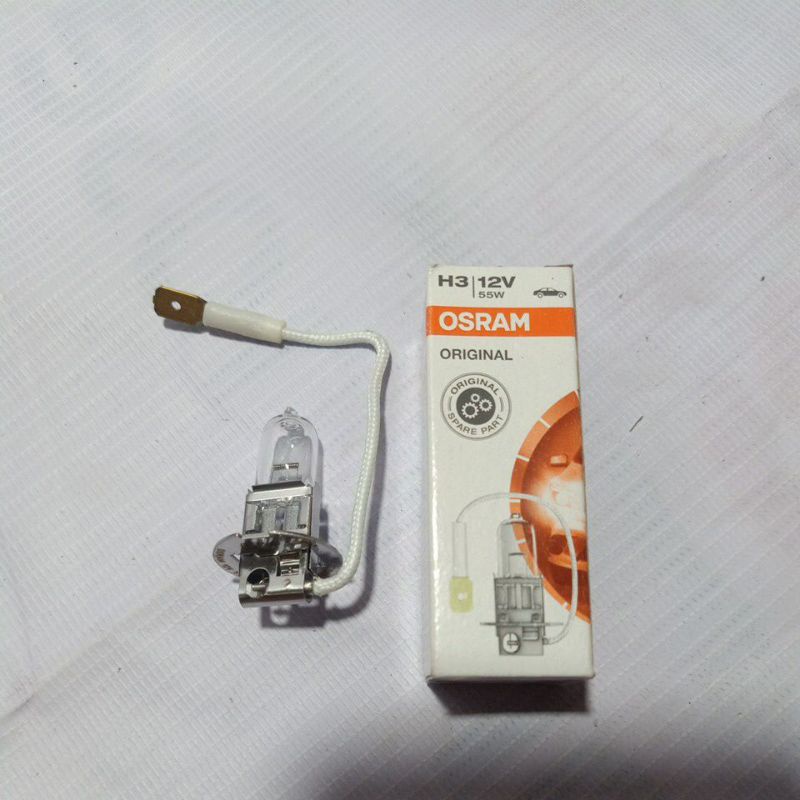 Lampu Halogen Bohlam foglamp OSRAM H3 12volt 55watt original erdoganmotor_45