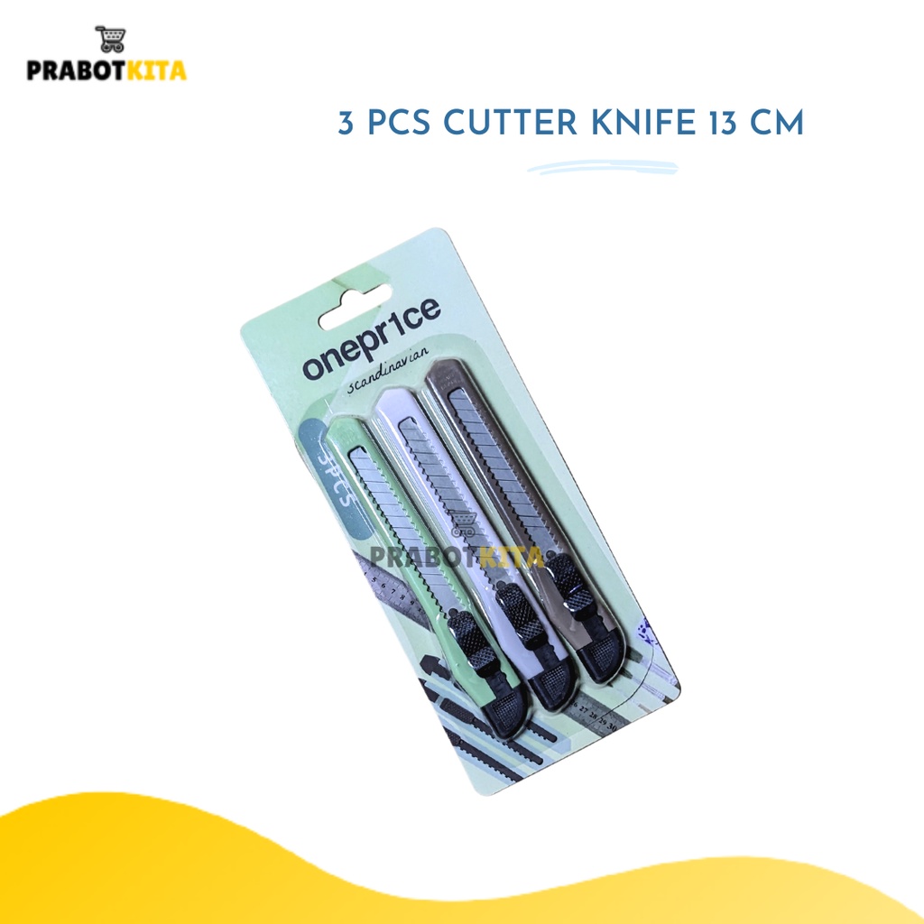 

Set Cutter Knife 13 CM 3 Pcs / Kater alat pemotong serbaguna / Pisau Cutter isi 3 Pcs / Cutter Kater Karter Pisau Besar Reffil isi 3 Pcs