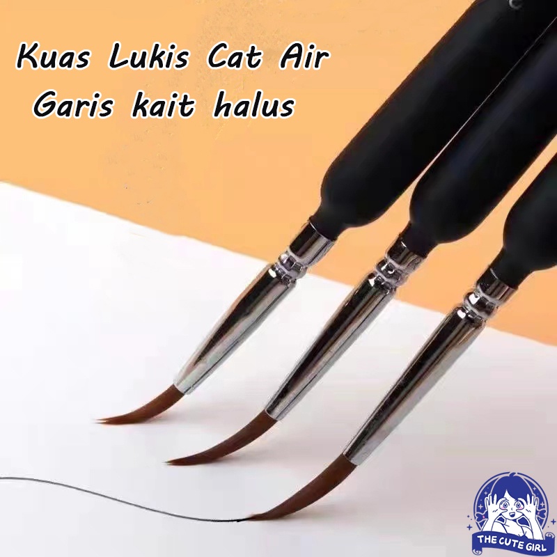 

（COD）Bristles Painting/Professional Pen-Type Round Watercolour Wolf Hair /Kuas Lukis Cat Air Bulu Serigala Profesional - Stazionario
