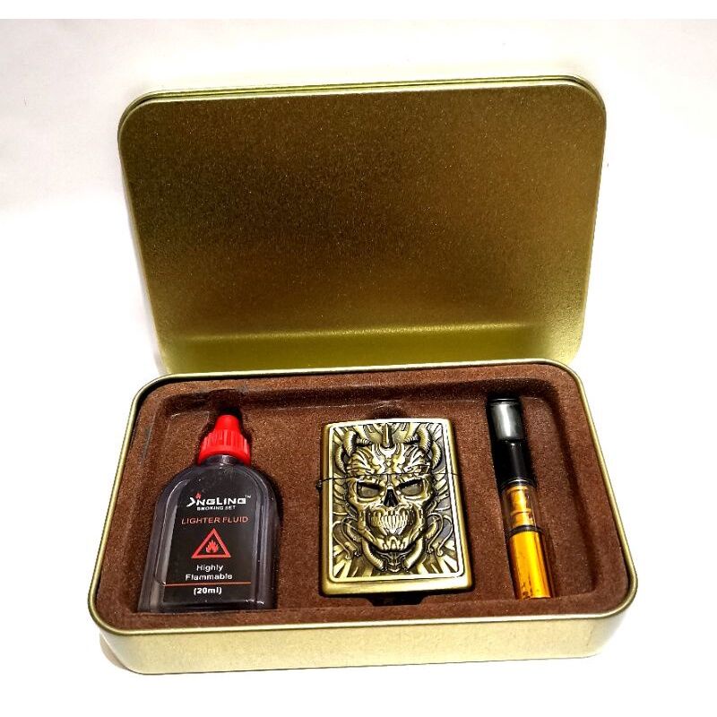

Bisa Cod - Korek Api sumbu Zpo set Exclusive Keren siap pakai Cocok Unruk Kado Hadiah