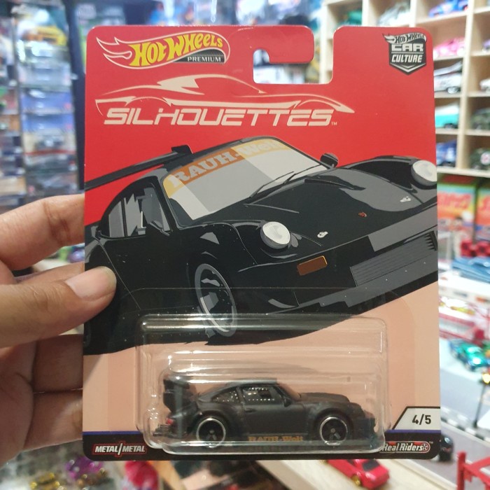 hot wheels rwb porsche 930 silhouettes premium hitam rwb black rlc SNS27