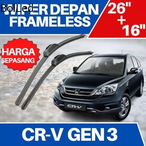 Wiper frameless banana full karet CRV gen 3 BolLed