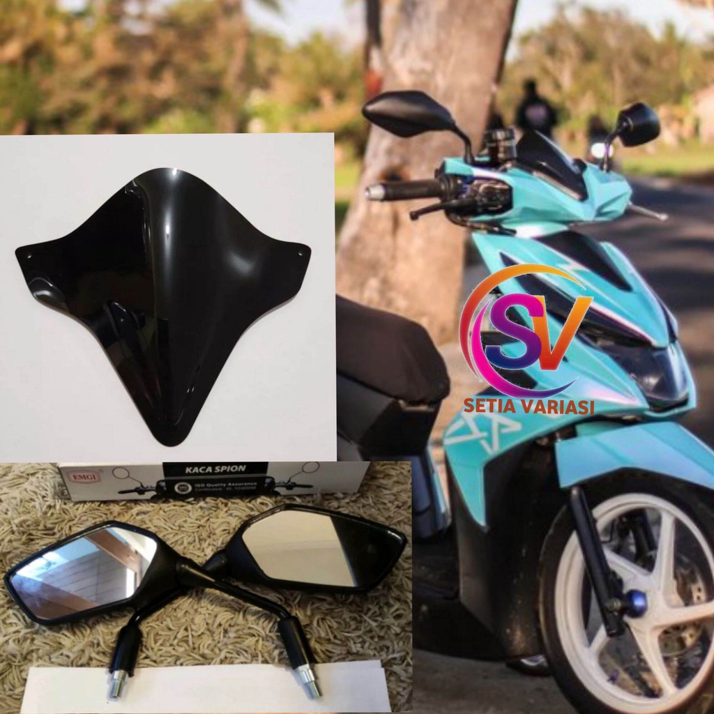 TERMURAH VISOR VARIASI PLUS SPION BEAT FI NEW 2016 - 2021