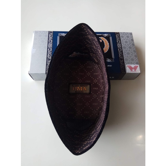 Peci merek HMA Hitam Polos No 10 / Tinggi 9 cm / HMA / Songkok