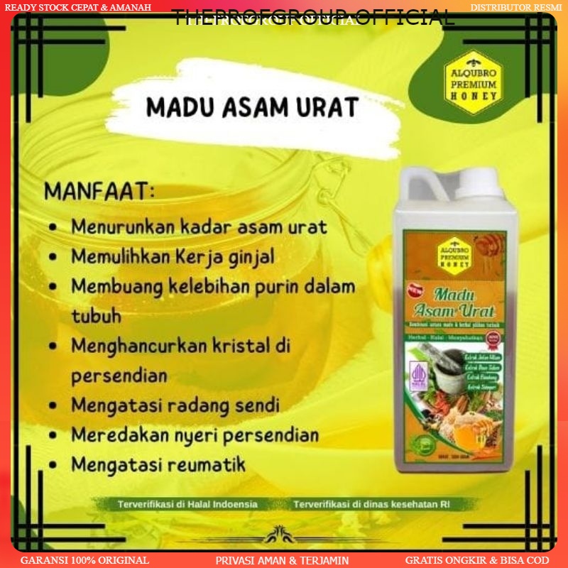 

Madu Al Qubro Asam Urat Ampuh Atasi Nyeri Sendi dan Asam Urat