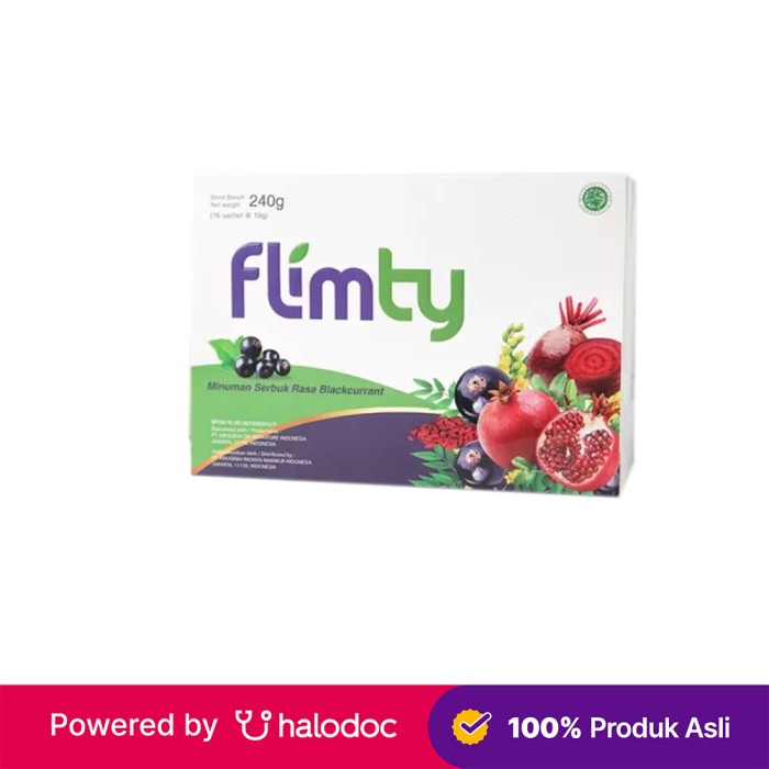 

Flimty Fiber Rasa Blackcurrant 16 Sachet - Minuman Serat - Halodoc