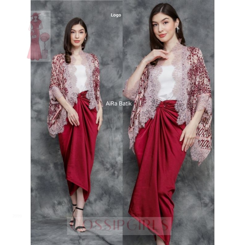 GossipGirls - Aira Batik_ CAPE BRUKAT LACE/BOLERO LACE MOTIF ( BAHAN VISCOSE )