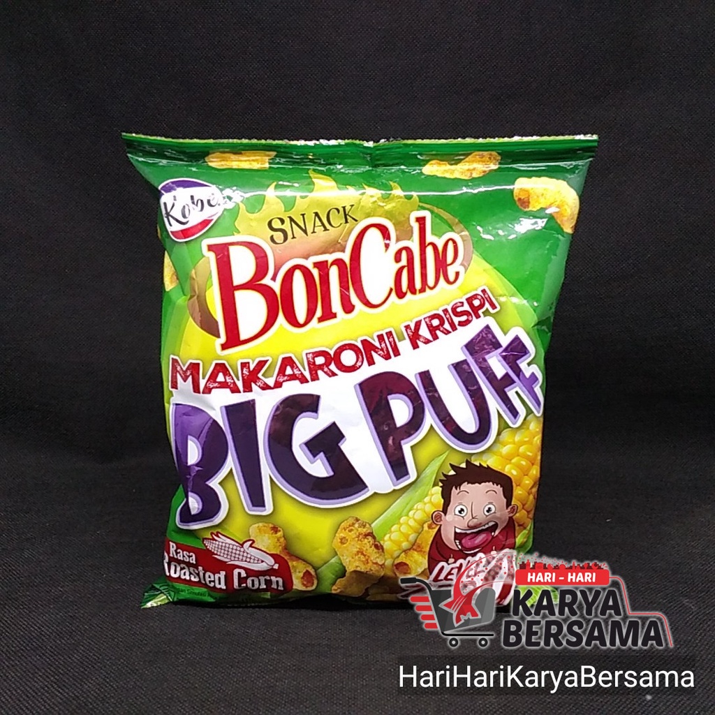 

SNACK KOBE BON CABE MAKARONI KRISPI BIG PUFF ROASTED CORN LEVEL 0 65GR