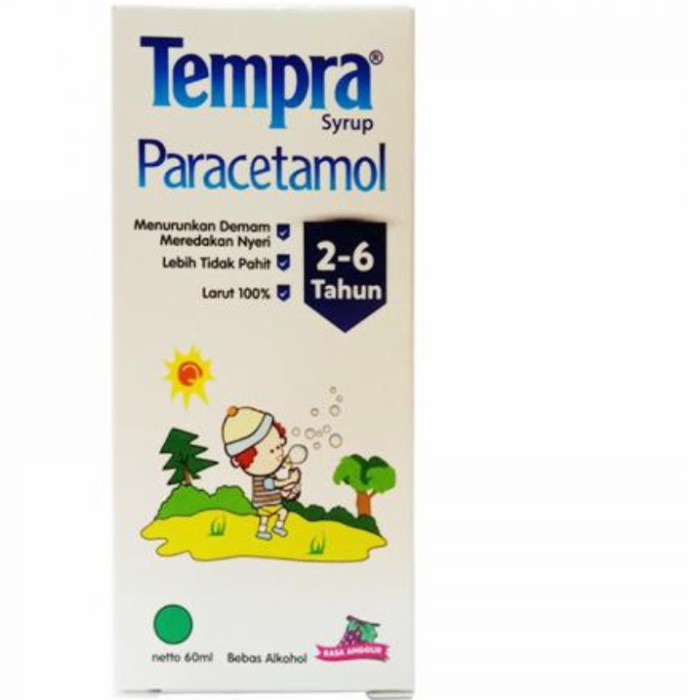 TURUN PANAS dan SAKIT GIGI ANAK TEMPRA SIRUP 60 ML ORIGINAL