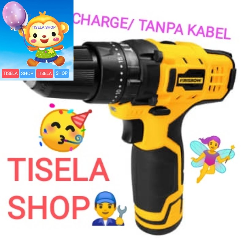 mesin bor dinding tanpa listrik / di charge portable krisbow 10134723