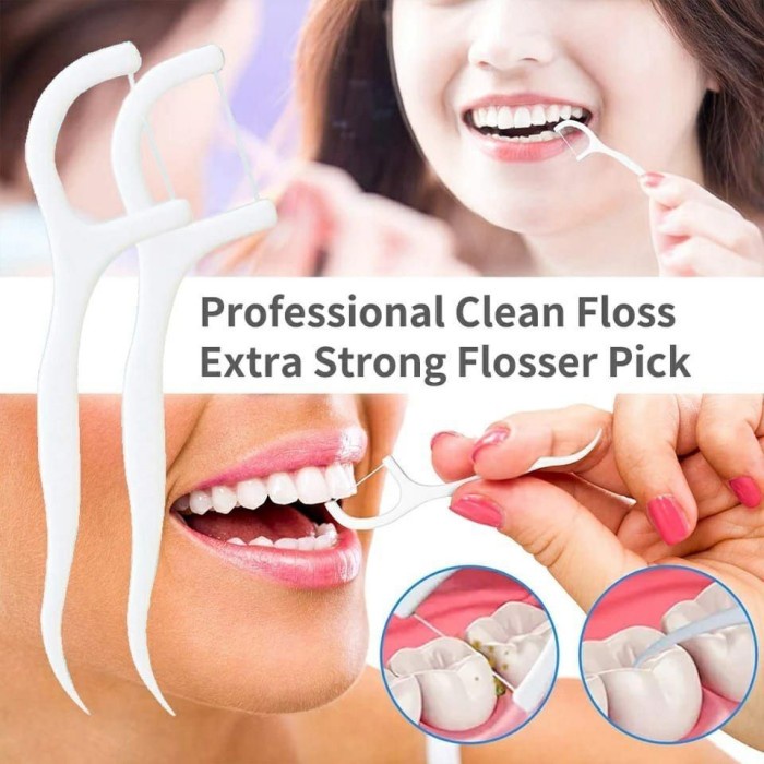 Extra Comfort Dental Floss Benang Pembersih Selah Tusuk Gigi isi 50