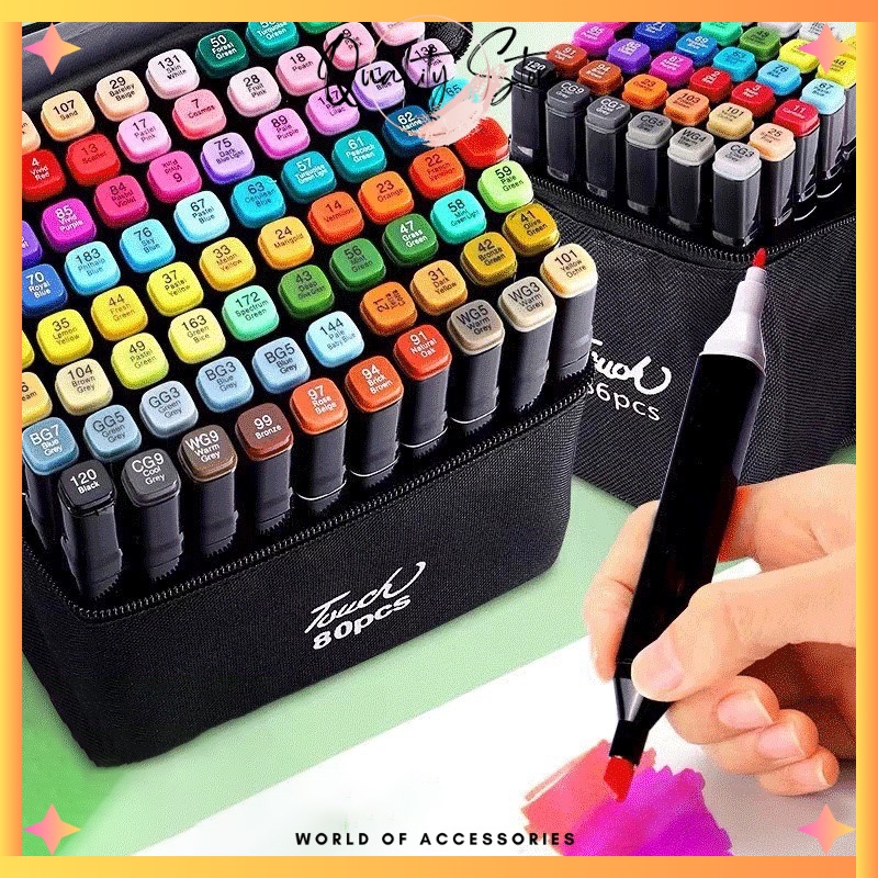 

QS - SPIDOL SKETSA MARKER 24/80 WARNA / TOUCH SKETCH MARKER COPIC / TWIN MARKER SET SPIDOL
