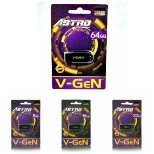 FLASHDISK V-GEN ASTRO 8GB 16GB 32GB 64 GB FLASHDISK USB ASTRO VGEN ORIGINAL BISA COD