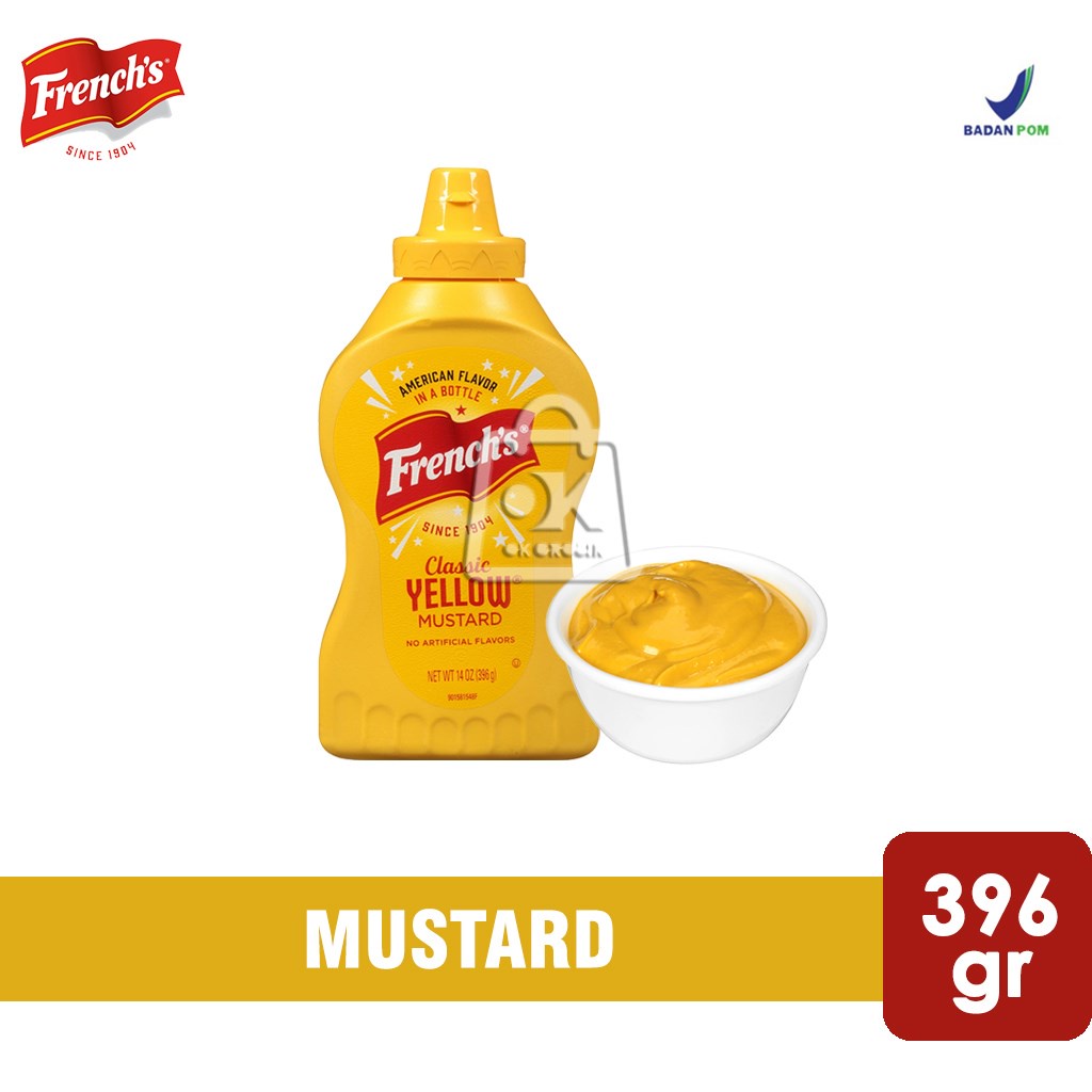 

Classic Yellow Mustard French's Squeeze / Saus Mustard (396 gr)