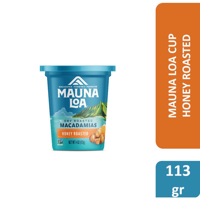 

Mauna Loa Macadamias Cup - kacang macadamia impor usa - Honey Roasted