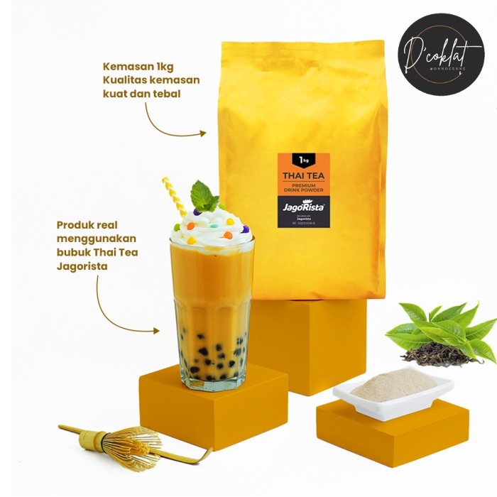 

1 Kg - Thai Tea - Premium Bubble Drink Powder