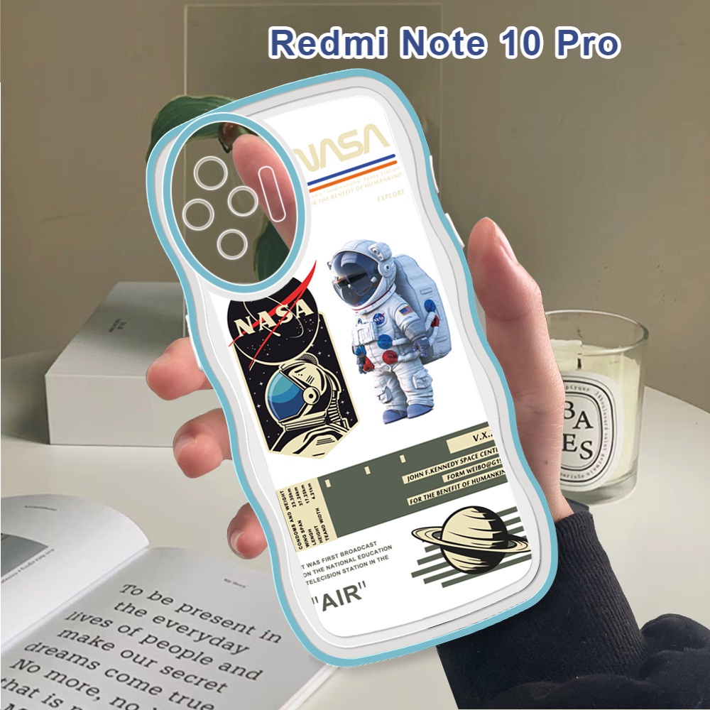 Casing Untuk Xiaomi Redmi Note 10 4G 5G Note 10S Note10 Pro Max Soft Case Nasa Astronaut Shockproof 