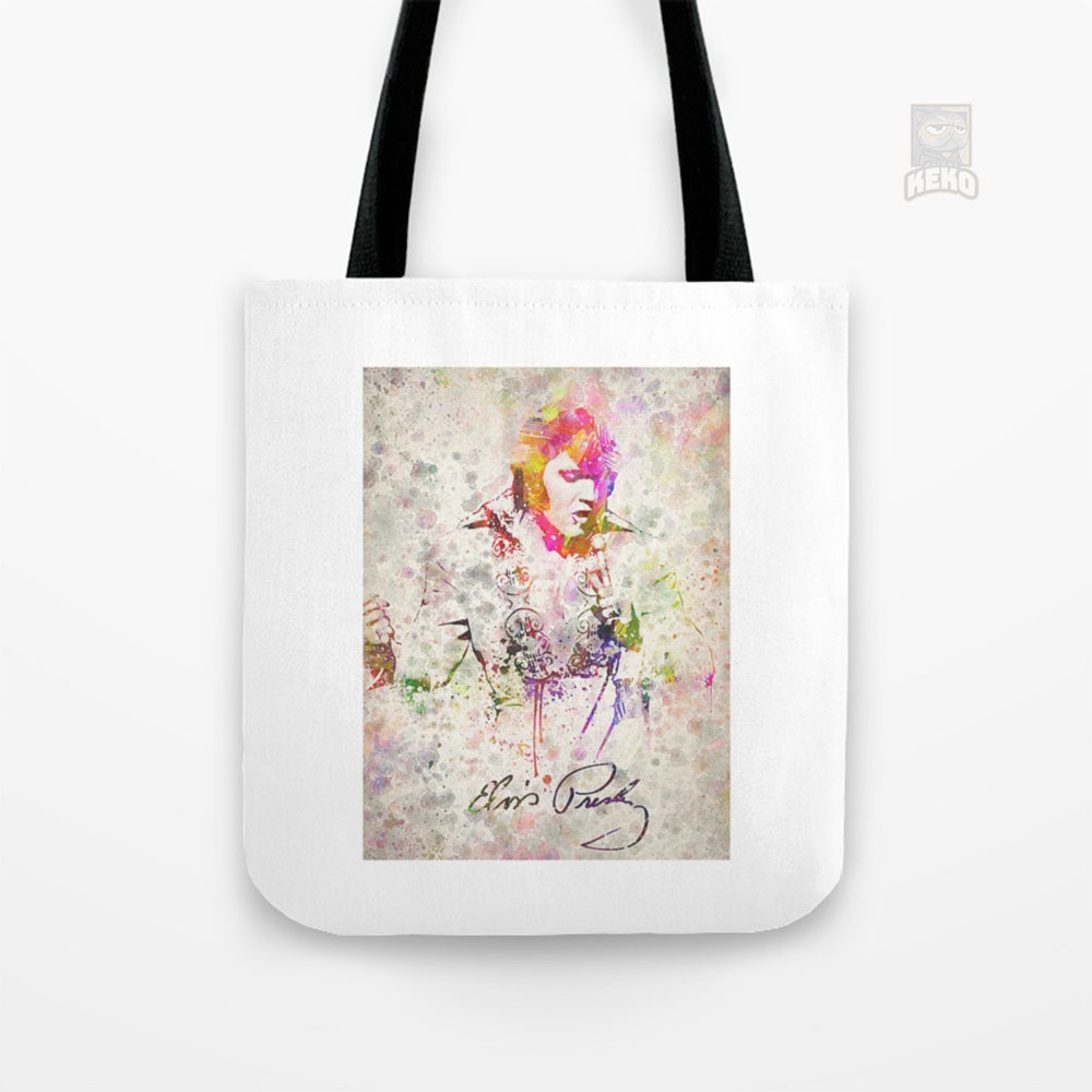 Tas Slempang | Elvis Presley Tote Bag kanvas CR