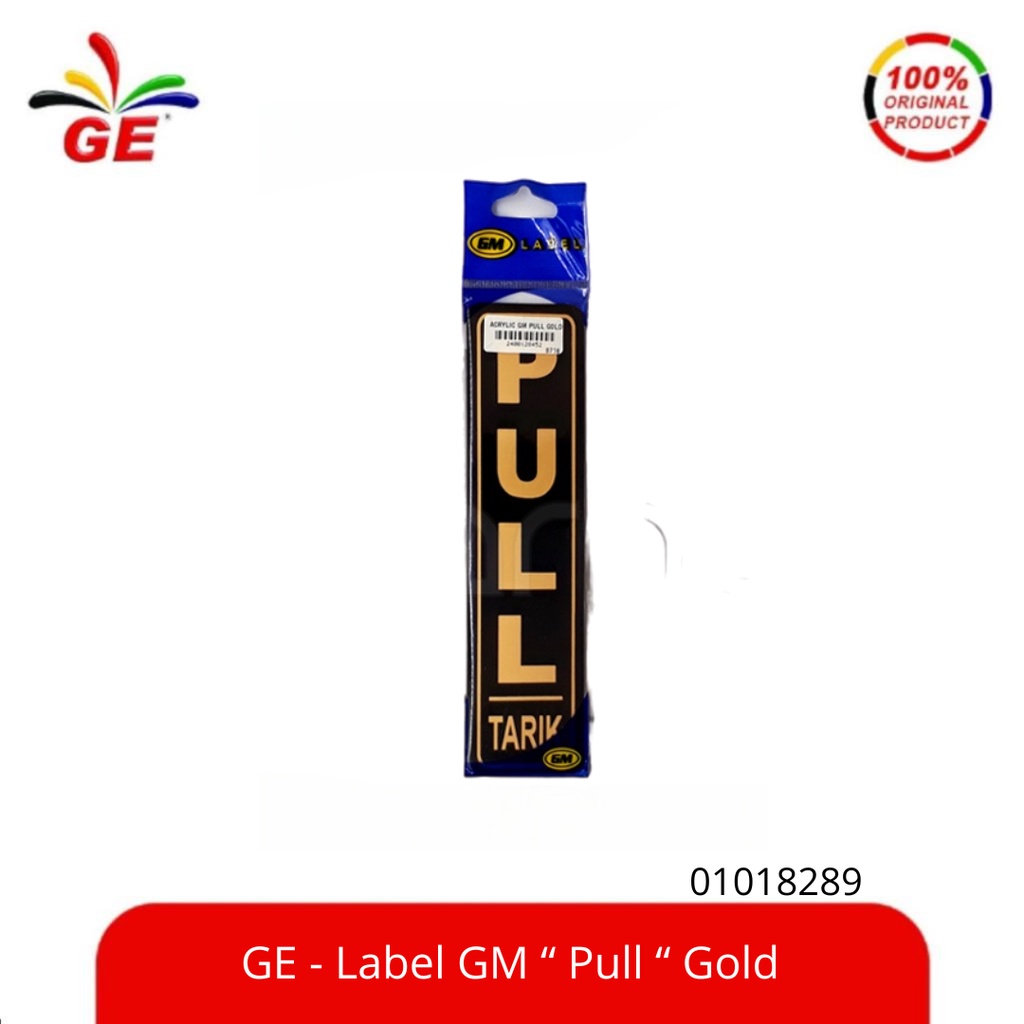 

GE Label GM " Pull " - 01018298