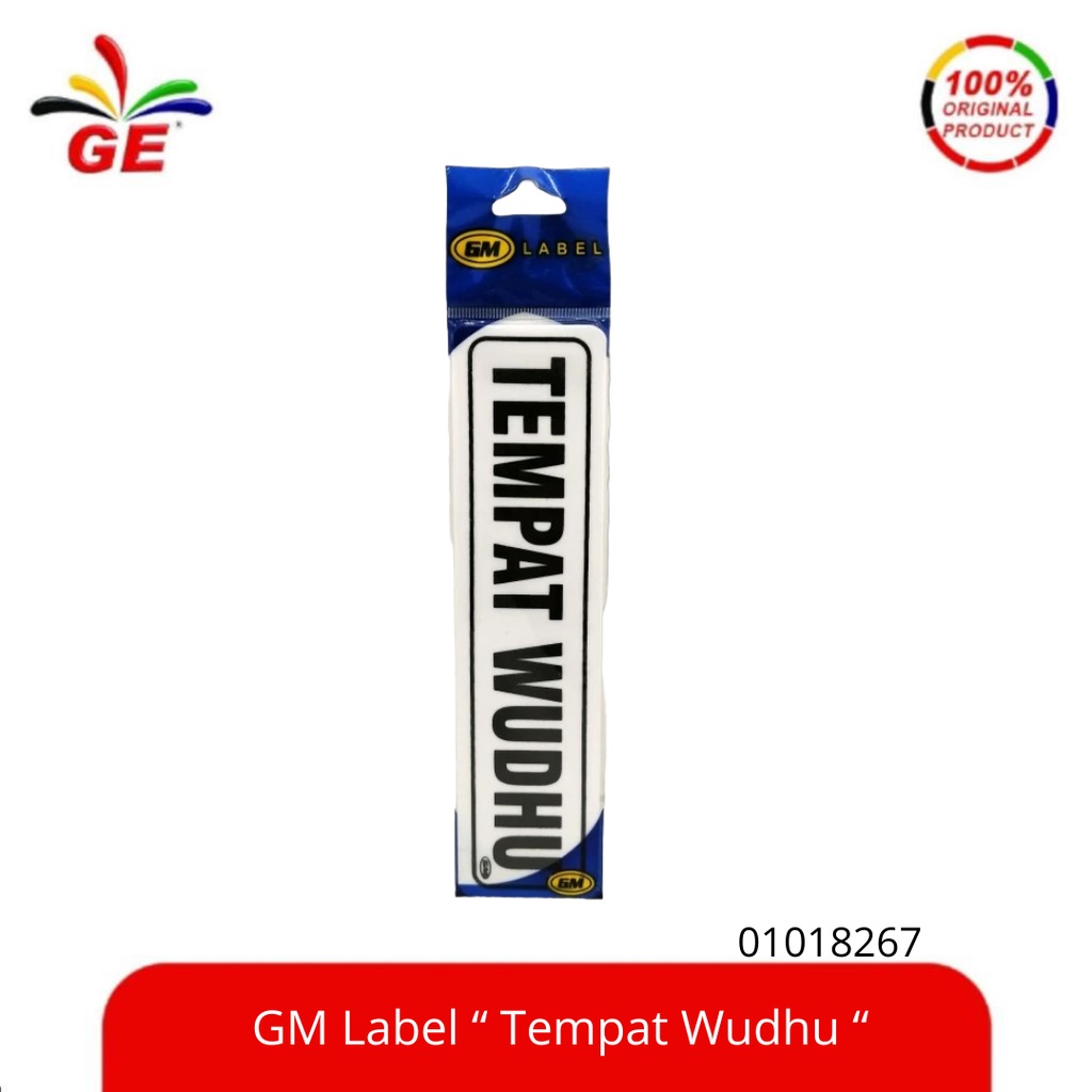 

GE Label GM " Tempat Wudhu " - 01018267