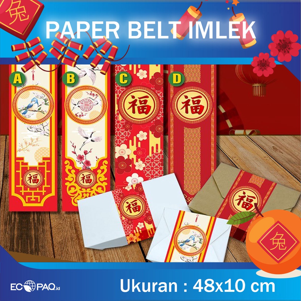 

Paper Belt Sleeve - Pita Toples Imlek --| (Isi 20 pcs)