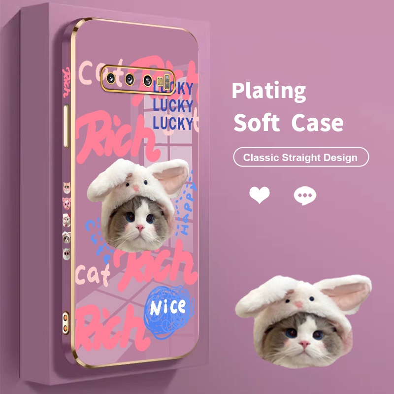 Golden Plated Case Casing For Samsung S10 Plus S9 Plus Casing For Samsung S10+ S9+ S10Plus samaung S