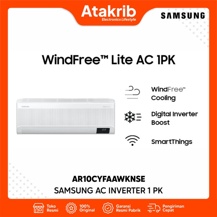 SAMSUNG AC INVERTER 1 PK AR10CYFAAWKNSE WindFree Lite