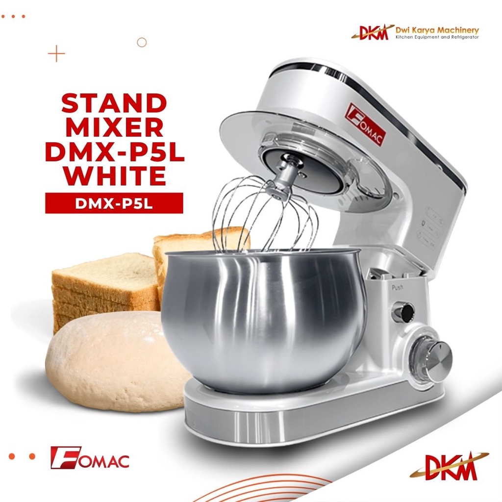 FOMAC STAND MIXER DMX-P5L WHITE / MIXER FOMAC 5 LITER