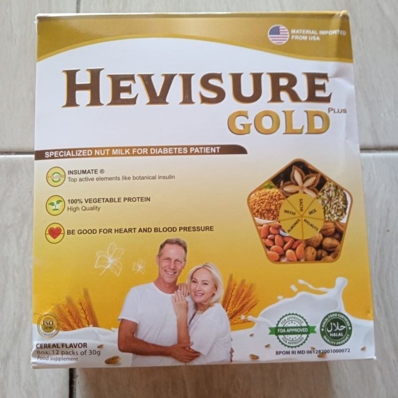 

HEVISURE GOLD SUSU DIABETES ORIGINAL USA BPOM - 1 box